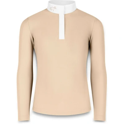 Abbildung von Wettkampftrikot Sammy Mädchen Langarm Beige Größe 116