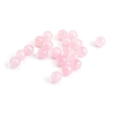 Abbildung von Vintageparts Perlen aus natürlichem Rosenquarz 4mm 20 STK. zum Schmuck selber basteln