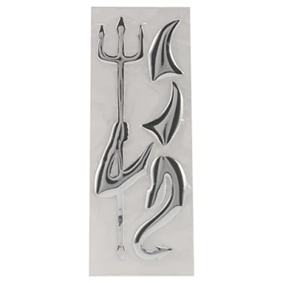 Abbildung von Geieold 3D Chrom Silber Auto Aufkleber Devil Emblem