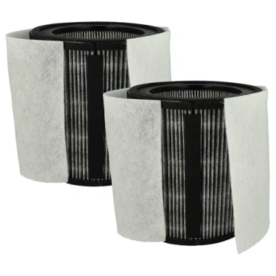 Abbildung von vhbw 2x HEPA Filter H12 kompatibel mit Leifheit/Soehnle Airfresh Clean Connect 500 Luftreiniger Ersatz
