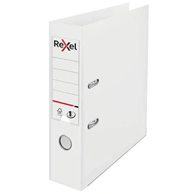 Abbildung von Rexel Choices 2115502 Aktenordner, A4, Rücken 75 mm, 500 Blatt, Kunststoffeinband, weiß