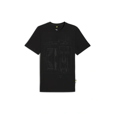 Abbildung von Puma Scuderia Ferrari Sportswear Graphic T Shirt Herren Mit Plain Black Größe: S