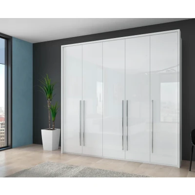 Abbildung von Places of Style Kleiderschrank &quot;Piano&quot;, weiß, UV lackiert, mit Beleuchtung, hochglänzend, Soft Close Funktion
