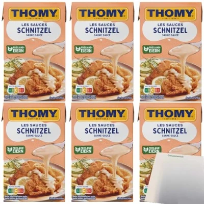 Abbildung von Thomy Les Schnitzel Sahne Sauce 6er Pack (6x250ml Packung) + usy Block
