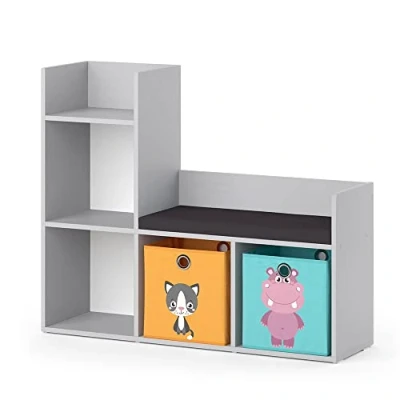Abbildung von Vicco Sitzbank Luigi, Grau, 107.2 x 88.6 cm mit 2 Faltboxen opt.2
