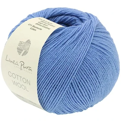 Abbildung von LANA GROSSA Cotton Wool 0004 blau Häkelwolle, 195 m