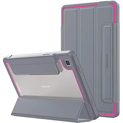 Abbildung von TECHGEAR Titan Schutzhülle Designed für Samsung Galaxy tab A7 10,4 Zoll [SM T500 / SM T505] Hülle, Schlagfester, Robuster Schutzanzug Rüstung Smart Fall, Kinder Schulen Builders Workman Rosa