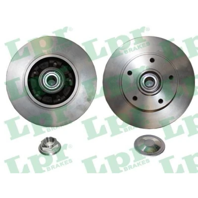 Abbildung von LPR R1078PCA Bremsscheibe 260 8 5 voll mit ABS Sensorring, Radlagersatz Zubehör RENAULT: Megane 4 Schrägheck, Grandtour
