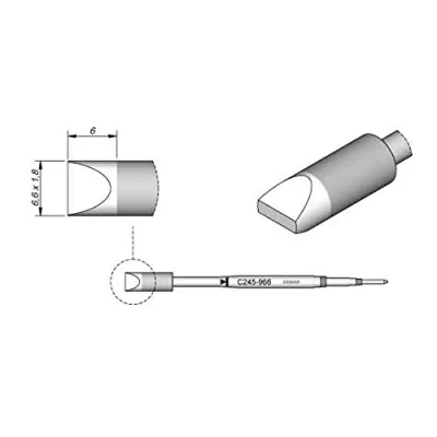 Abbildung von JBC C245966 Lötspitze für T245