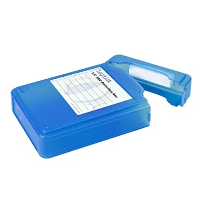Abbildung von LogiLink UA0133 Festplatte Schutzhülle für 1x 8,9 cm (3,5 Zoll) HDD, blau