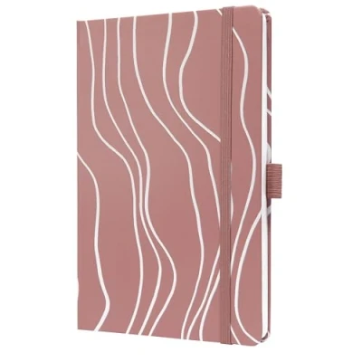 Abbildung von SIGEL J5351 Wochenkalender Jolie 2025, Rosy Meringue, ca. A5, Hardcover, Gummiband, Stiftschlaufe, Einstecktasche, 174 Seiten, vegan, aus nachhaltigem Papier, Terminplaner