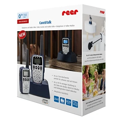 Abbildung von Reer Babyphone Care&amp;Talk, Walkie Talkie, 14 tlg., mit bis zu 5 KM Reichweite