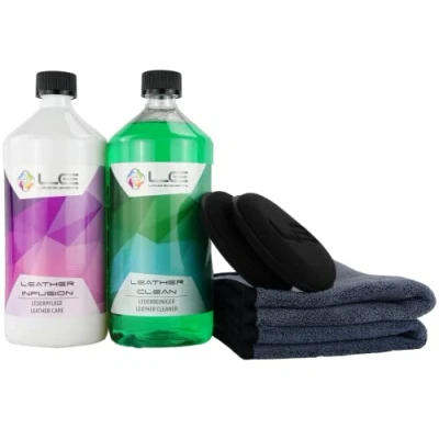 Abbildung von ADVANTUSE Lederpflege &amp; Lederreinigung Liquid Elements Leather Infusion + Clean inkl. Applikator und Tuch (500ml)