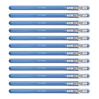 Abbildung von Pentel Mattehop Gelroller, 1,0 mm, Himmelblau, 12 Stück