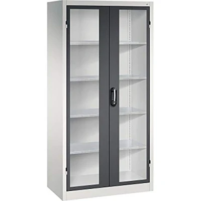 Abbildung von CP Werkzeugschrank 8922055S10008 Fenstertür 1950x930x600mm lichtgrau/s