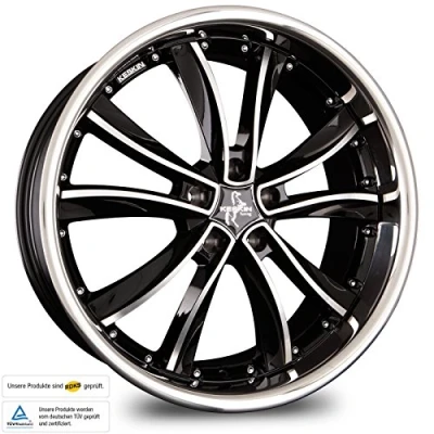 Abbildung von KESKIN KT13 BLACK FRONT POLISH 8x18 ET30 5.00x112.00 Hub Hole 66.50 mm Alu felgen