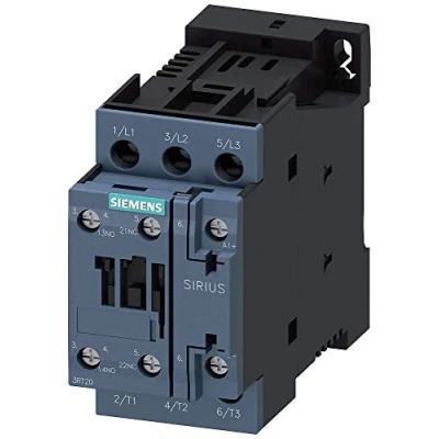 Abbildung von Siemens 3RT2026 1BB40 Schütz 3 x Leistungsschalter 11 kW 24 V/DC 25 A mit Hilfskontakt 1 St