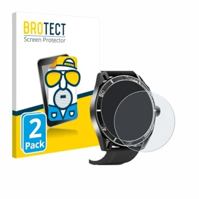 Abbildung von BROTECT Entspiegelungs Schutzfolie für Yuede Smartwatch 1.43&quot; (rund) (2 Stück) Matte Displayschutz Folie, Anti Reflex, Fingerprint