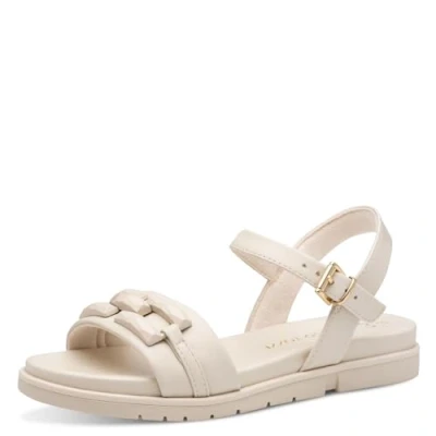 Abbildung von Marco Tozzi Riemensandalette, Damen, Größe: 39, Cream Schuhe