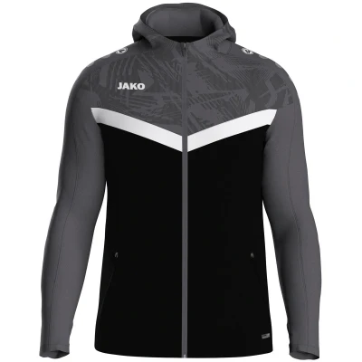 Abbildung von JAKO Iconic Trainingsjacke, Herren, Größe: 52/54, Schwarz/grau