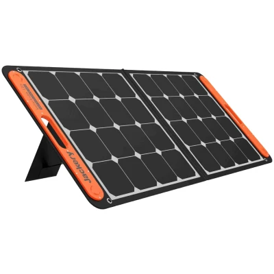 Abbildung von Jackery Solaranlage SolarSaga 100 Solarpanel für Powerstation Solargenerator, 100,00 W, Monokristallin, Zwei USB Ausgänge zum direkten Aufladen
