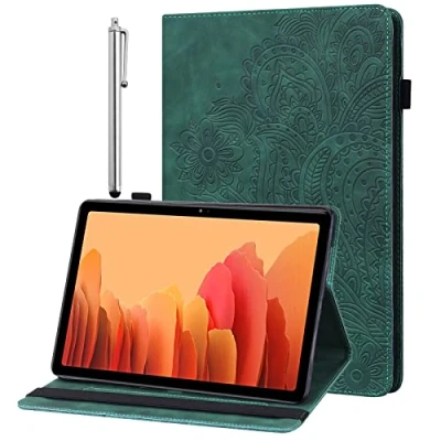 Abbildung von GLANDOTU Hülle für Lenovo Tab M8 (3./2./1. Gen) TB 8506F/TB 8506X/TB 8705F/TB 8705X mit Schutzfolie und Stylus Stift Ultra Dünn Standfunktion Flip Cover PU Leder (Grün)