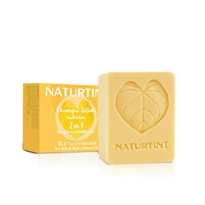 Abbildung von Naturtint Pflegendes 2 in 1, Bio Festes Shampoo + Spülung, nährt und revitalisiert, trockenes, geschädigtes rebellisches Haar, 99% natürliche Inhaltsstoffe, silikon parabenfrei 75ml
