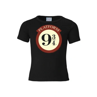 Abbildung von Logoshirt Harry Potter Hogwarts Express Gleis 9 3/4 Tshirt print für Kinder, Größe: 122/134, Schwarz