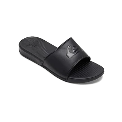 Abbildung von Quiksilver Bright Coast Badesandale, Herren, Größe: 43, Solid black Kunststoff
