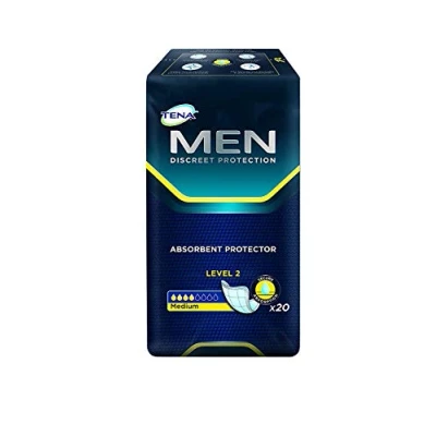 Abbildung von Tena 750750 Herrenbinde Level 2, für Blasenschwäche, 6 Packungen mit je 20 Binden, 120 Stück