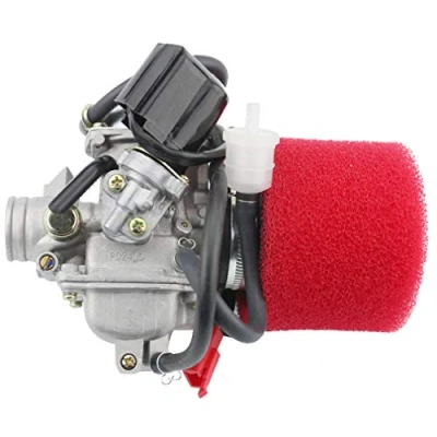 Abbildung von GOOFIT PD24 Performance Vergaser mit 2 Bühne Filter Ersatz für Yerf Dog Spiderbox GY6 125cc 150cc Go Kart