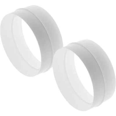 Abbildung von Vent Systems 2 Stück Ø150mm Runder Kanalverbinder für gerade oder flexible Rohre. Lüftungsrohranschluss. Heizungs , Kühlungs und Lüftungsanwendungen.