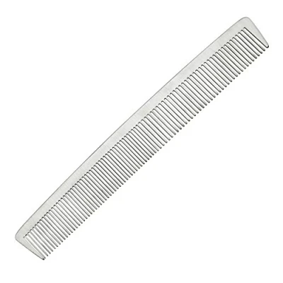 Abbildung von Faletony Profi Schneidekamm Haarschneidekamm Anti Statik Friseur Kamm Frisierkamm Metallkamm für Damen und Herren aus Metall, Weiß