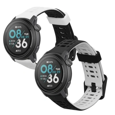 Abbildung von kwmobile 2x Sportarmband kompatibel mit COROS PACE 3 / APEX 2 Pro/APEX 46mm Pro Armband Fitnesstracker Band Set aus TPU Silikon