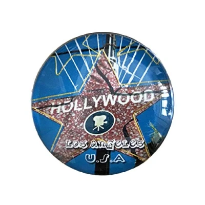 Abbildung von 3D Hollywood Los Angeles USA Kühlschrank Kühlschrankmagnet Kristall Glas Magnet Handmade Tourist Travel Souvenir Sammlung Geschenk Whiteboard Magnetic Sticker Home Decoration