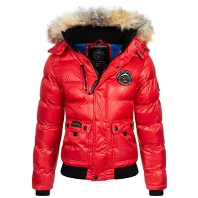 Abbildung von Geographical Norway Steppjacke Damen Winter Jacke Parka Getappt Bomberjacke Warm gesteppt
