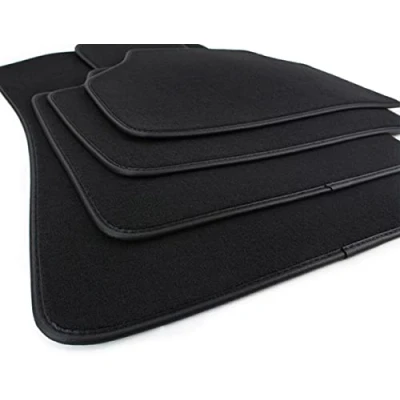 Abbildung von kfz premiumteile24 Fußmatten Kompatibel mit X3 (F25) X4 (F26) 11/2010 06/2018 Velours Automatten Stoffmatten Premium Qualität Autoteppiche Schwarz 4 teilig