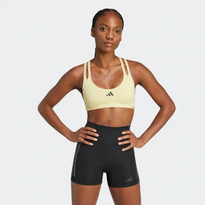 Abbildung von adidas Performance Sportbh mit leichter Stützkraft, Damen, Größe: SxA B, Powder yellow