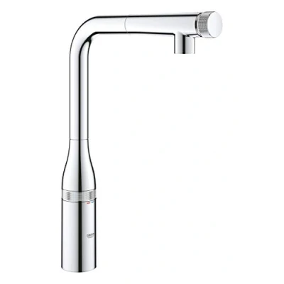 Abbildung von GROHE Essence Smartcontrol Spültischbatterie (Einlochmontage, Schwenkbereich 140, herausziehbarer Auslauf), chrom, 31615000