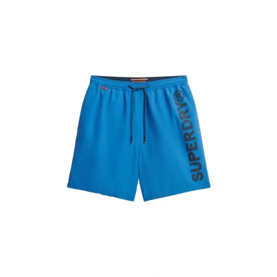 Abbildung von Superdry Graphicinch Badeshorts, Herren, Größe: XXL, Monaco blue