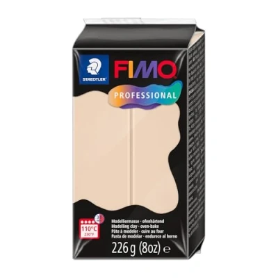 Abbildung von STAEDTLER FIMO Professional 8042 ofenhärtende Modelliermasse, speziell für Profis und Künstler, Einzelprodukt beige, 44