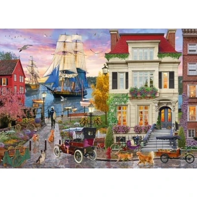 Abbildung von Schmidt Spiele Puzzle 1000 Teile Schiff im Hafen 58989, Puzzleteile