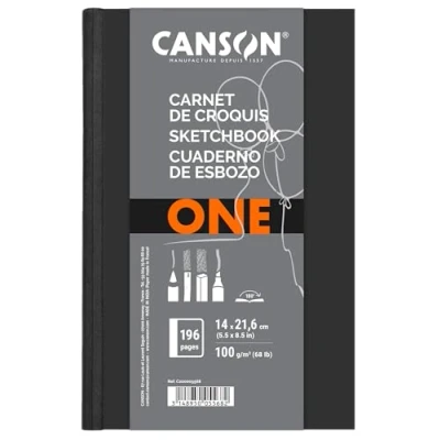 Abbildung von Canson 200005568 Art Book One 14 x 21.6 cm, weiß