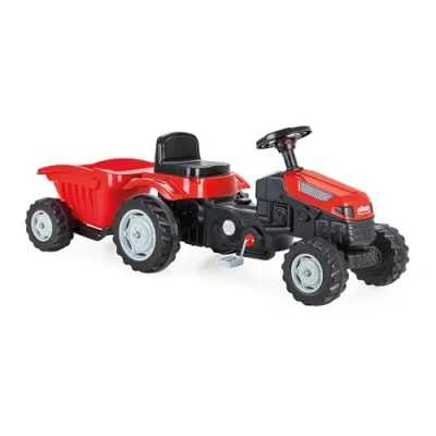 Abbildung von Lemodo Trettraktor Kindertraktor mit Anhänger, ab 3 Jahre