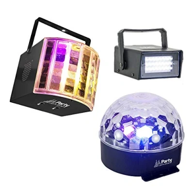 Abbildung von PARTY 3PACK LED LICHTEFFEKT SET ASTRO DERBY STROBOSKOP