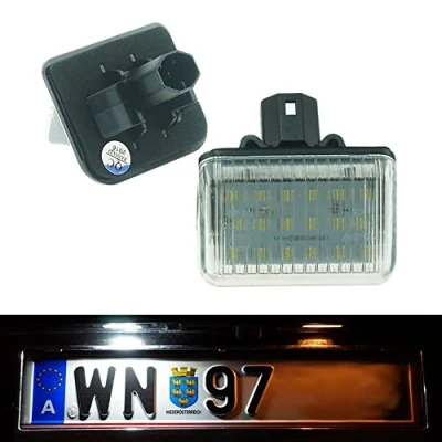 Abbildung von DoLED R01 LED Kennzeichenbeleuchtung mit E Prüfzeichen Xenon Optik