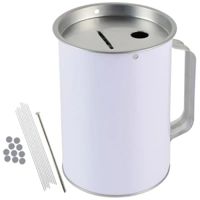 Abbildung von HMF Spardose Spendenbox mit Griff, (1 tlg), Spendendose Münz Schlitz für Spendensammlungen, 14,5 cm hoch