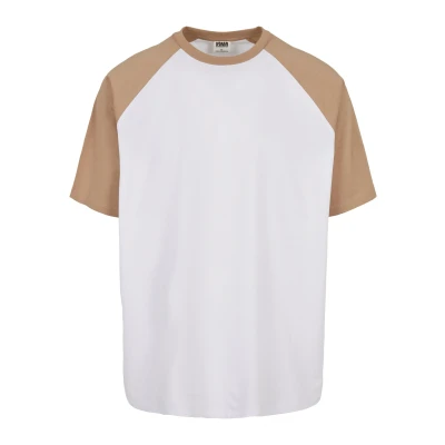 Abbildung von Urban Classics Raglan TEE Tshirt print, Herren, Größe: Medium, White unionbeige