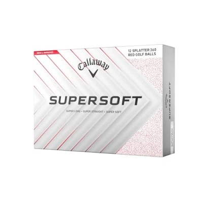 Abbildung von Callaway Supersoft Splatter 360 Golfball 12er Pack.