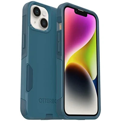 Abbildung von OtterBox Commuter Serie für iPhone 14 &amp; 13, Polycarbonat, kabelloses Laden, Blau
